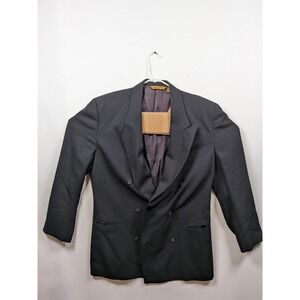Donna Karan Signature Blazer Suit Jacket Double‎ Breasted Men's 43 R Wool ITALY
